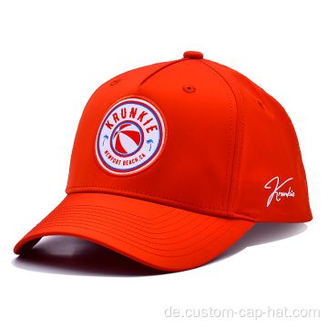 Rote Polyester Baseballkappe